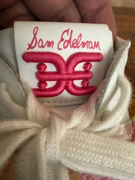 Sam Edelman Wendy Floral Embroidery Platform Sneaker - Picture 9 of 13